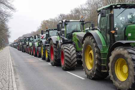 Bauerndemo für Agrardiesel in Berlin