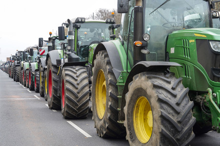 Bauerndemo für Agrardiesel in Berlin