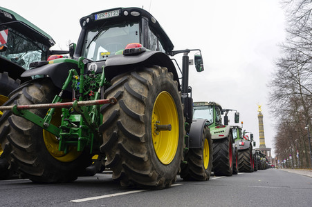 Bauerndemo für Agrardiesel in Berlin