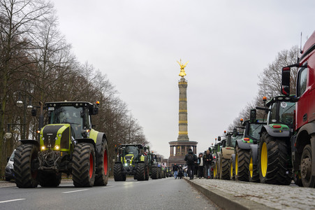 Bauerndemo für Agrardiesel in Berlin