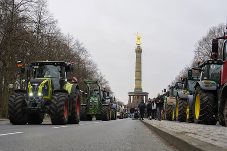 Bauerndemo für Agrardiesel in Berlin