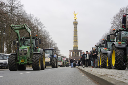 Bauerndemo für Agrardiesel in Berlin