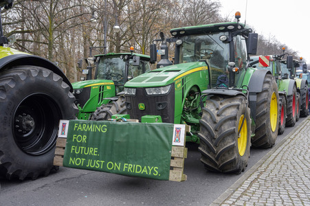 Bauerndemo für Agrardiesel in Berlin