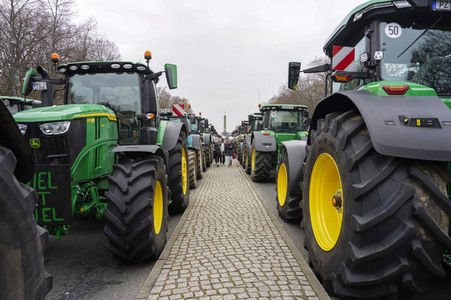 Bauerndemo für Agrardiesel in Berlin
