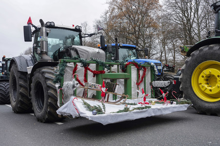 Bauerndemo für Agrardiesel in Berlin