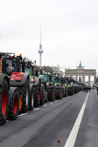 Bauerndemo für Agrardiesel in Berlin