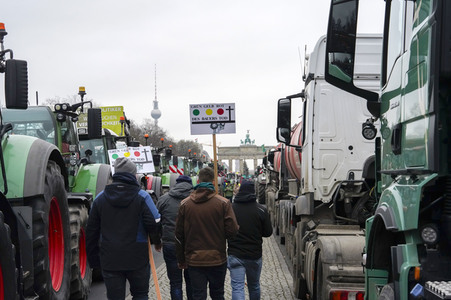 Bauerndemo für Agrardiesel in Berlin