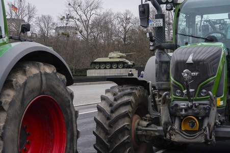 Bauerndemo für Agrardiesel in Berlin
