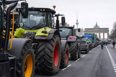 Bauerndemo für Agrardiesel in Berlin