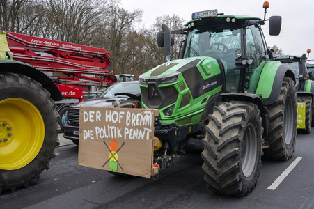 Bauerndemo für Agrardiesel in Berlin