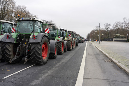 Bauerndemo für Agrardiesel in Berlin
