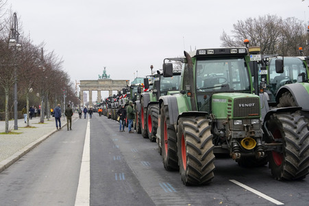 Bauerndemo für Agrardiesel in Berlin
