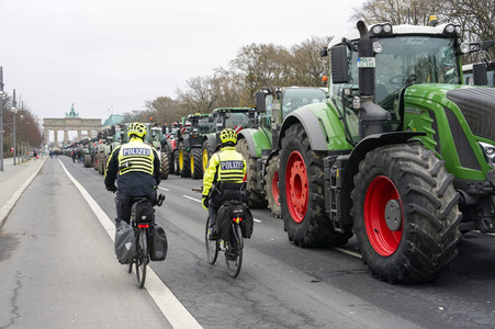 Bauerndemo für Agrardiesel in Berlin