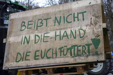 Bauerndemo für Agrardiesel in Berlin
