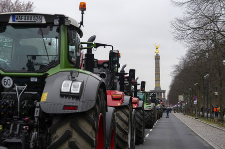 Bauerndemo für Agrardiesel in Berlin
