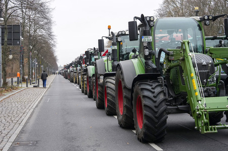 Bauerndemo für Agrardiesel in Berlin