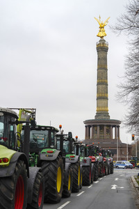 Bauerndemo für Agrardiesel in Berlin
