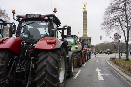 Bauerndemo für Agrardiesel in Berlin
