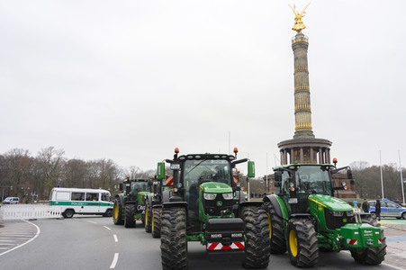 Bauerndemo für Agrardiesel in Berlin