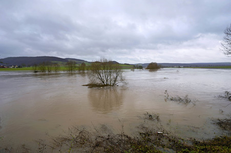 Weser-Hochwasser im Landkreis Hameln-Pyrmont