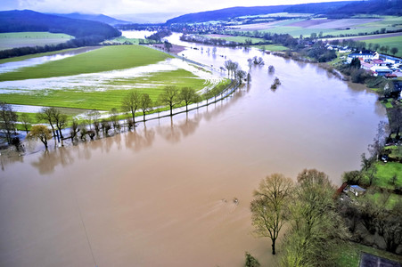 Weser-Hochwasser im Landkreis Hameln-Pyrmont