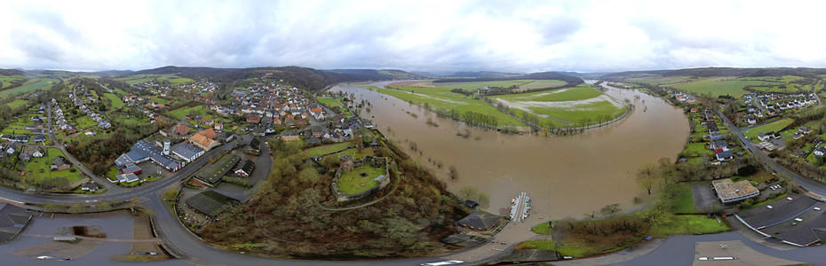 Weser-Hochwasser im Landkreis Hameln-Pyrmont