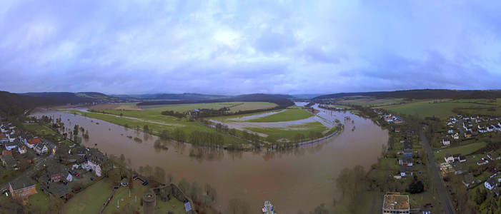 Weser-Hochwasser im Landkreis Hameln-Pyrmont