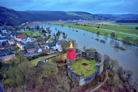 Weser-Hochwasser im Landkreis Hameln-Pyrmont