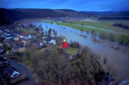 Weser-Hochwasser im Landkreis Hameln-Pyrmont