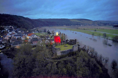 Weser-Hochwasser im Landkreis Hameln-Pyrmont