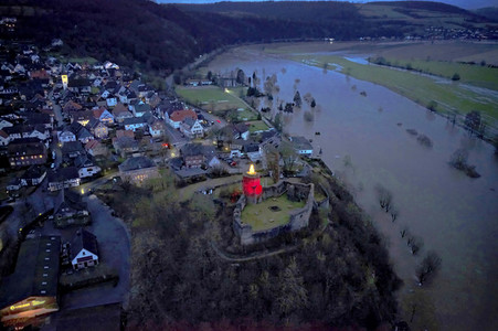 Weser-Hochwasser im Landkreis Hameln-Pyrmont
