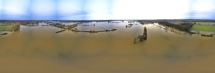 Leine Hochwasser in der Region Hannover