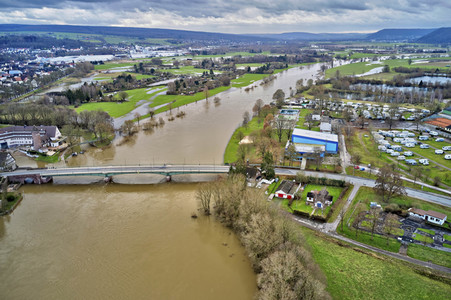 Weser-Hochwasser im Landkreis Holzminden