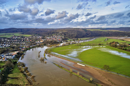Weser-Hochwasser im Landkreis Holzminden