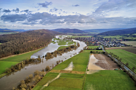 Weser-Hochwasser im Landkreis Holzminden