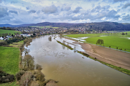Weser-Hochwasser im Landkreis Holzminden