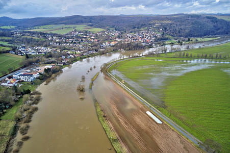 Weser-Hochwasser im Landkreis Holzminden
