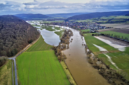 Weser-Hochwasser im Landkreis Holzminden