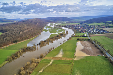 Weser-Hochwasser im Landkreis Holzminden