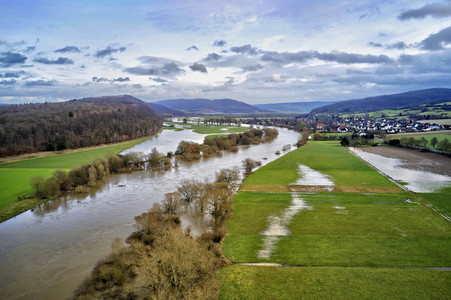 Weser-Hochwasser im Landkreis Holzminden