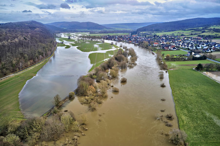Weser-Hochwasser im Landkreis Holzminden