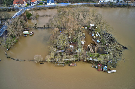 Leine-Hochwasser bei Burgstemmen