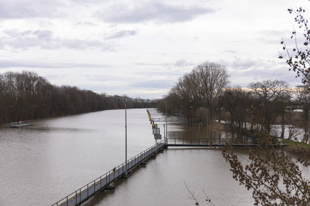 Weser-Hochwasser in Schlüsselburg