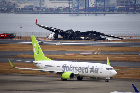 Flugzeugkollision in Tokio