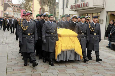 Trauerfeier von Wolfgang Schäuble in Offenburg