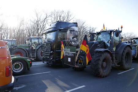 Bauerndemo gegen Agrarpolitik der Bundesregierung in Berlin