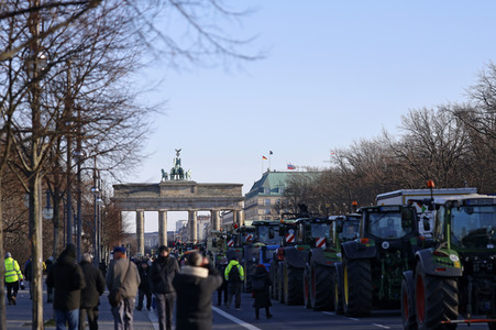 Bauerndemo gegen Agrarpolitik der Bundesregierung in Berlin