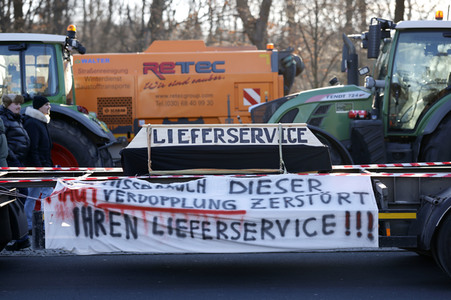 Bauerndemo gegen Agrarpolitik der Bundesregierung in Berlin