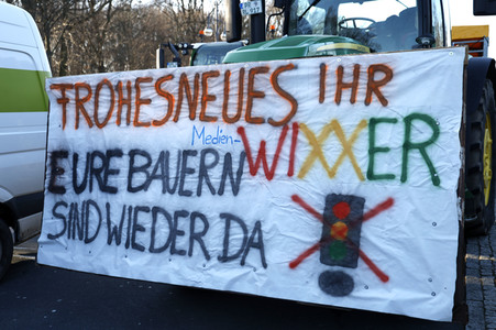 Bauerndemo gegen Agrarpolitik der Bundesregierung in Berlin