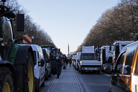 Bauerndemo gegen Agrarpolitik der Bundesregierung in Berlin
